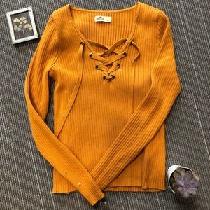 Hollister Lace-Up Top